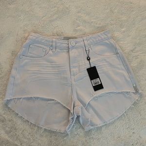 One Teaspoon White Beauty Trucker Shorts